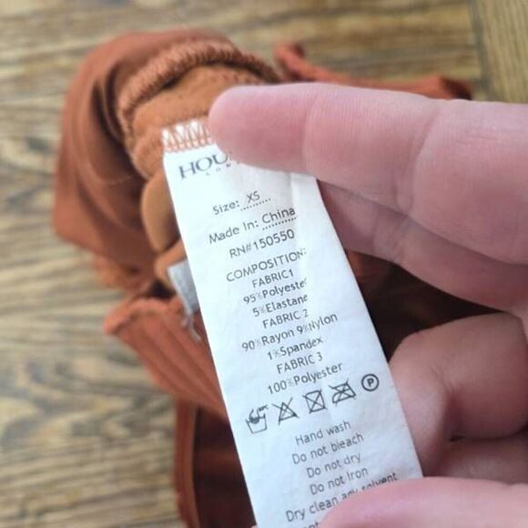 House of CB Orange Brown Velour Velvet Tracksuit Jogger Pants sz XS - Picture 4 of 5